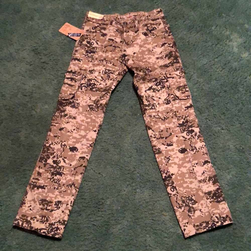 New Ney Blue Cargo Camouflage Pants